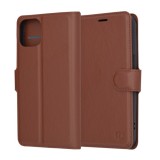 Husa pentru iPhone 14 - Techsuit Leather Folio - Brown