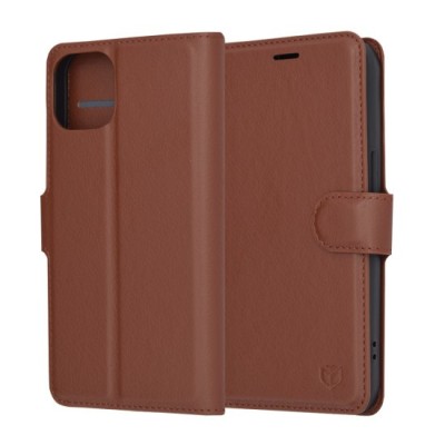 Husa pentru iPhone 14 - Techsuit Leather Folio - Brown foto