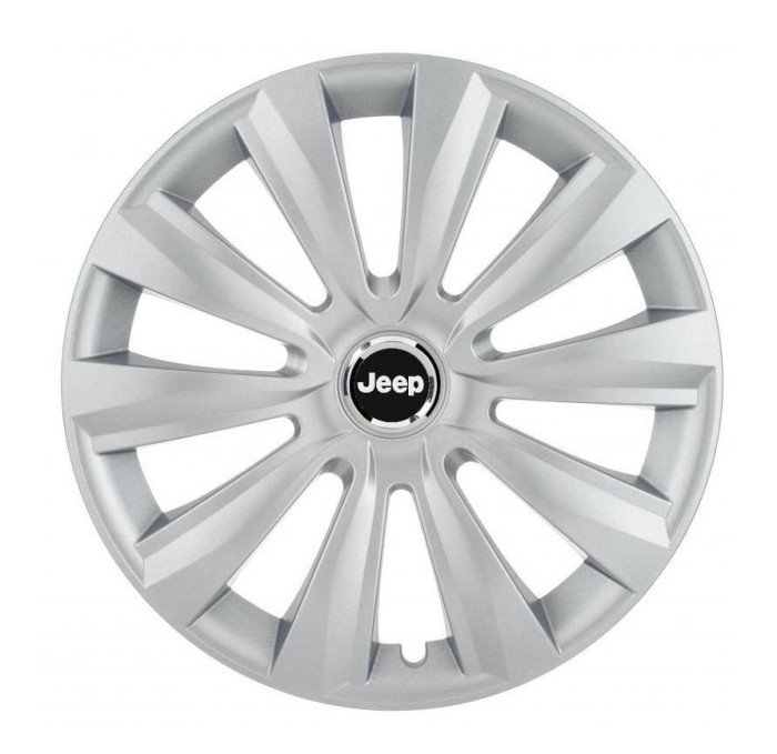 Set 4 Capace Roti, potrivite jantelor de R16, pentru Jeep, model delta cromat