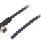 Cablu de conectare M8 3 pini unghi 3m 60VAC 4A IP69K