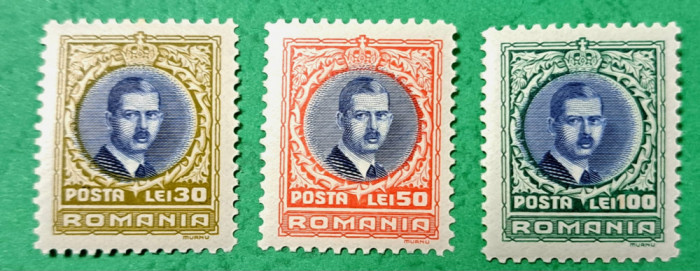 TIMBRE ROM&Acirc;NIA MNH LP 88/1930 CAROL II-LONDRA -Serie simplă