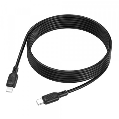 Cablu Date si Incarcare USB-C - Lightning Borofone BX113 Lenny, 27W, 2m, Negru foto