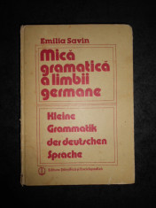 EMILIA SAVIN - MICA GRAMATICA A LIMBII GERMANE (1985, editie cartonata) foto