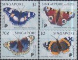 Timbre cu fluturi din Singapore