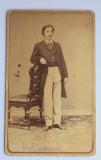 CDV Atelier Romania Carl Handl 1860-1870 barbat Hotineanu