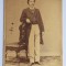 CDV Atelier Romania Carl Handl 1860-1870 barbat Hotineanu
