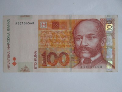 Croația 100 Kuna 2002 in stare foarte buna seria:56 166 56 foto