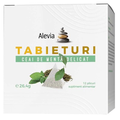 Ceai de Menta Delicat Tabieturi 12 plicuri Alevia foto