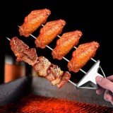 Set Frigarui Gratar NYTRO Meatazzo, Inox, 36.5cm, Argintiu, Antiaderent, Usor de Curatat