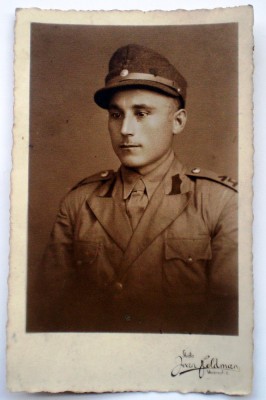 P.062 CARTE POSTALA FOTOGRAFIE MILITAR REGIMENTUL 14 STUDIO JEAN FELDMAN foto
