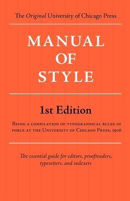 Manual of Style (Chicago 1st Edition) foto