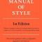 Manual of Style (Chicago 1st Edition)