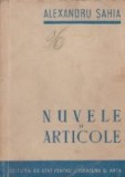 Nuvele si articole - Alexandru Sahia