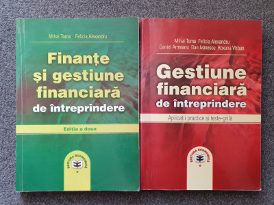 FINANTE SI GESTIUNE FINANCIARA + APLICATII - Toma, Alexandru (2 vol. ) foto