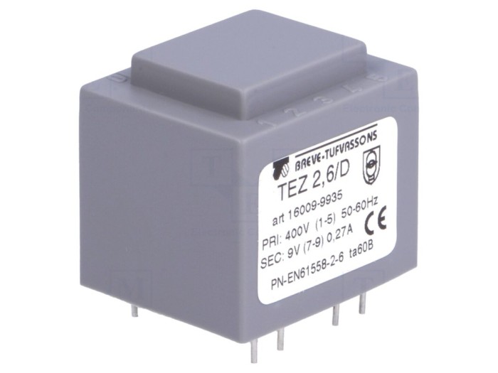 Transformator &Icirc;ncapsulat 2,5VA 9V PCB