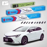 Cumpara ieftin Ștergătoare Toyota Corolla E21 Touring Sports 2019-prezent | Set Față și Spate Flat Premium &ndash; TeamCar&reg;