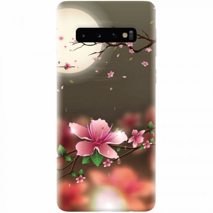 Husa silicon personalizata pentru Samsung Galaxy S10, Flowers
