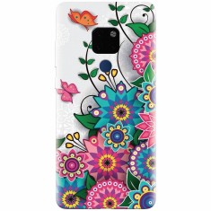 Husa silicon pentru Huawei Mate 20, Mandala Flowers foto
