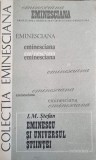 Eminescu si Universul Stiintei - I.M. Stefan, 1989, Junimea, Colectia Eminesciana, Biografii, 160 pagini