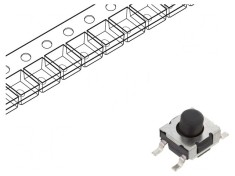 Micro&icirc;ntrerupător TACT SPST-NO SMT IP57 32V 0.03125A