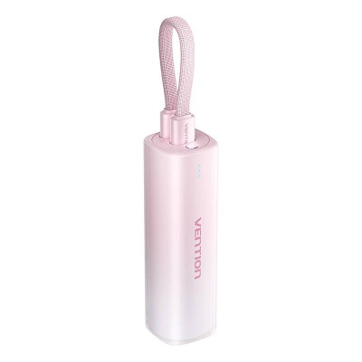 Power Bank Vention (USB-C + Lightning), 5000mAh, 20W Red Light Indicator Display Type &amp;quot;FHWR0&amp;quot; (timbru verde 0.98 lei) foto