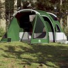 VidaXL Cort de camping tunel pentru 4 persoane, verde, impermeabil 94743