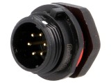 Soclu SP13 tată 6 pini IP68 5A pentru panou