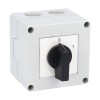 Intrerupator 20A 4kw 0-1 ON-OFF 3 poli IP65 cu came industrial aplicat casetat, KONCAR