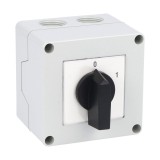 Intrerupator 20A 4kw 0-1 ON-OFF 3 poli IP65 cu came industrial aplicat casetat, KONCAR