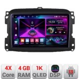 Navigatie Fiat 500L 2012-2017 A-500L 4+64 InCell Display 1K Android Waze USB Navigatie Internet Youtube Radio CarStore Technology