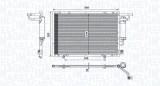 MAGNETI MARELLI 350203100600 Condensator, climatizare
