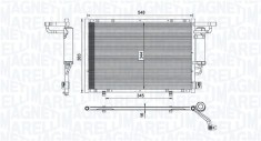 MAGNETI MARELLI 350203100600 Condensator, climatizare