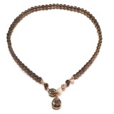 Cumpara ieftin Colier Lilou din cuarț fumuriu