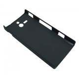 Husa tip capac spate neagra (cu puncte) pentru Sony Xperia U (ST25i)