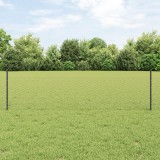 St&acirc;lpi pentru &Icirc;ngrădire vidaXL 11 buc U-Channel Gri 60 cm Oțel, &Icirc;ngrădire Hexagonală vidaXL Gri 0.5x50 m Oțel