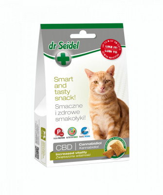 Snack pentru vitalitate crescuta, Dr. Seidel, pentru pisici, (cu CBD), 50 g AnimaPet MegaFood foto