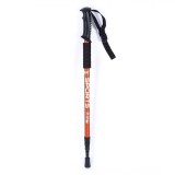 Băț Drumeție Aluminiu, Extensibil, Lungime 135cm, Culoare Negru-Portocaliu
