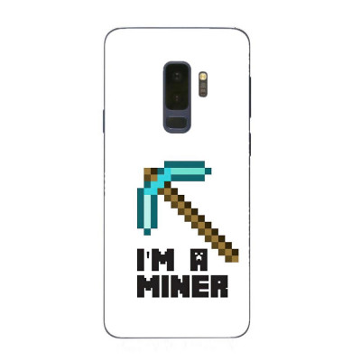 Husa compatibila cu Samsung Galaxy S9 Plus Silicon Gel Tpu Model Minecraft Miner foto