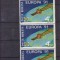 ROMANIA 1991 LP 1252 EUROPA 91 CEPT STRAIF 3 TIMBRE MNH