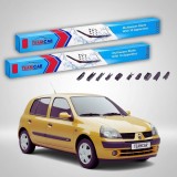 Ștergătoare Renault Clio II Hatchback 1998-2009 | Set Față Flat Premium &ndash; TeamCar&reg;