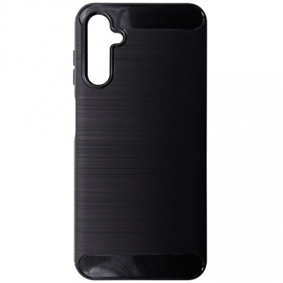 Husa tip capac spate Carbon silicon neagra pentru Samsung Galaxy A14 4G, 5G foto