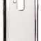Husa silicon slim transparenta cu margini electroplacate negre pentru Samsung Galaxy S9 Plus