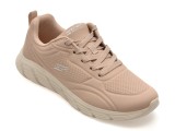 Pantofi sport SKECHERS nude, 117715, din piele ecologica