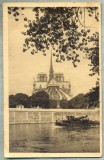 AD 371 C. P. VECHE -LA SEINE AU QUAI D&#039;ORLEANS -FRANTA - MESAJ IN LIMBA ROMANA