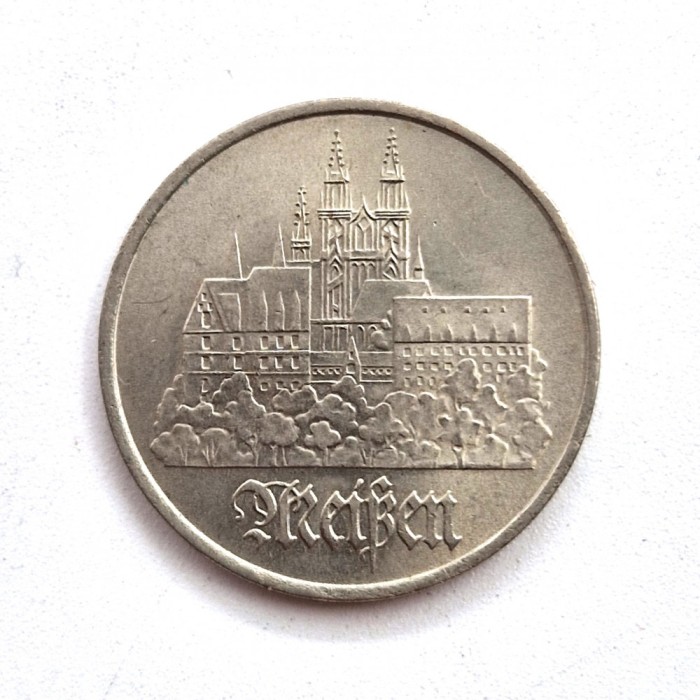 moneda Germania Democrata 5 mark 1972 Meisen km # 37
