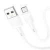 Cablu de date, Hoco X83 Victory, USB / Micro-USB, 2.4A, 1m, Alb