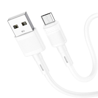 Cablu de date, Hoco X83 Victory, USB / Micro-USB, 2.4A, 1m, Alb foto