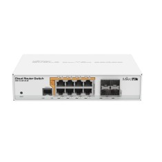 Management Switch, 8 x Gigabit cu PoE-out, 4 x SFP - Mikrotik CRS112-8P-4S-IN