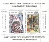 |Cipru, zona turceasca, bloc, Europa CEPT, 1993, MNH, Nestampilat