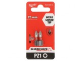 Capăt de şurubelniţă PZ1 25mm - set 2 bucăți